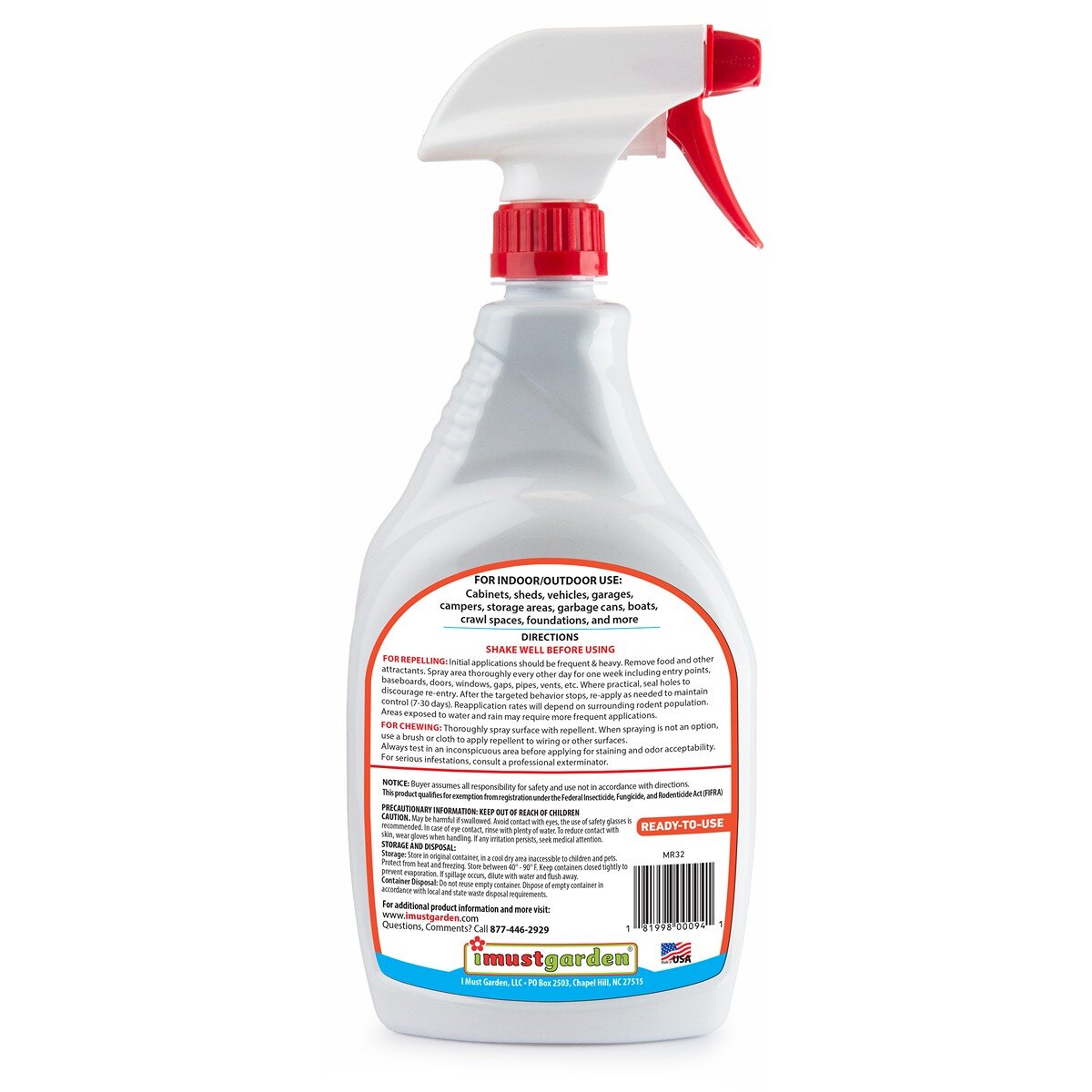 Mouse & Rat Repellent 32 fl oz. RTU | SiteOne US